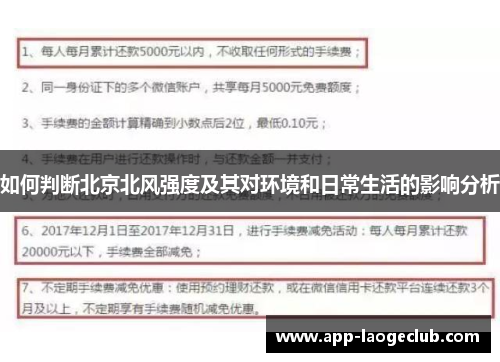 如何判断北京北风强度及其对环境和日常生活的影响分析