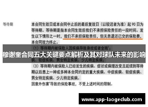 穆谢奎合同五大关键要点解析及其对球队未来的影响