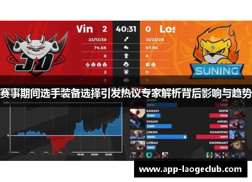 赛事期间选手装备选择引发热议专家解析背后影响与趋势